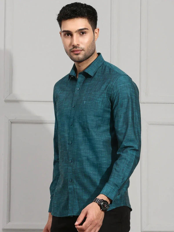 RAMRAJ SHIRT-SKU-10649 - 40, DARK CYAN