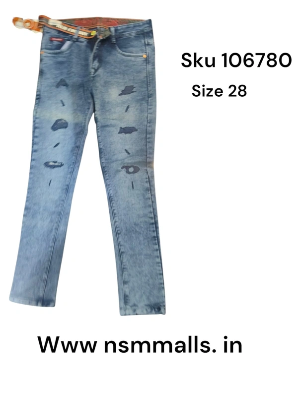 RED CHERRY TON JEANS-SKU-106780-28 - 28
