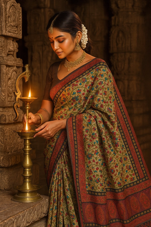 N.J FANCEY SAREE-SKU-200002420