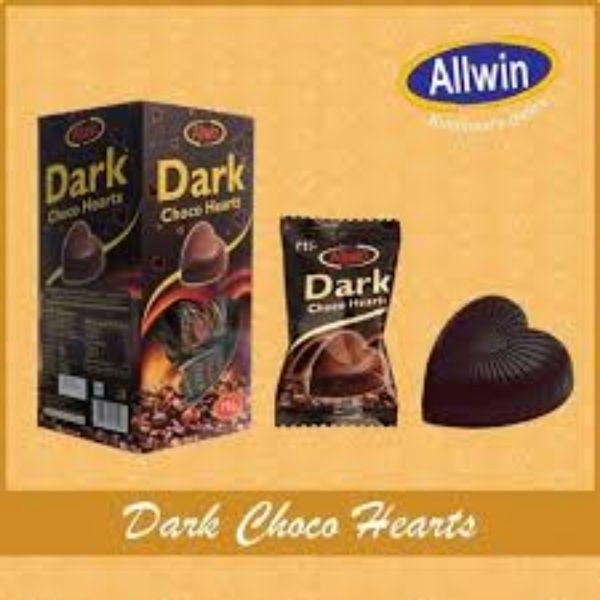 Dark Choco Heart Chocolate - 125 Pieces