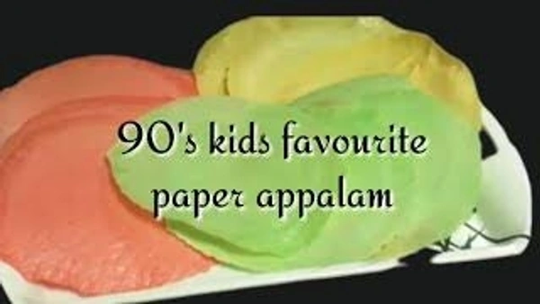 கலர் பேப்பர் அப்பளம்  - 24 Pieces