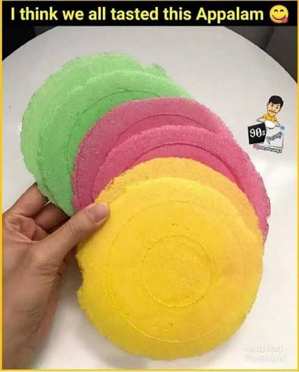 கலர் பேப்பர் அப்பளம்  - 24 Pieces