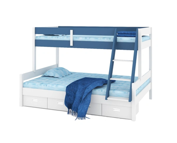 Ferris BUNK BED BB-02 - Teak,Black, 1930x1280x1350 MM.