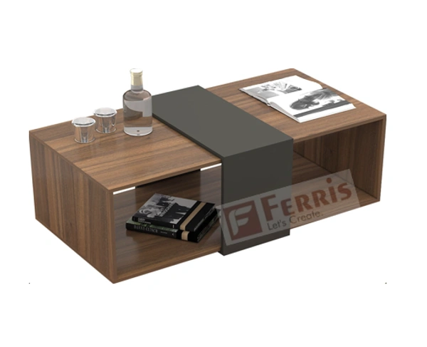Ferris CENTRE TABLE F-CT-008 - Teak,Black,, 1200x600x450 MM.