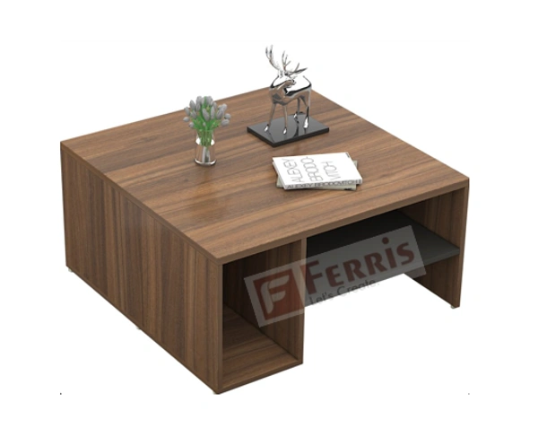 Ferris CENTRE TABLE F-CT-011 - Teak,Grey,, 900x900x450 MM.