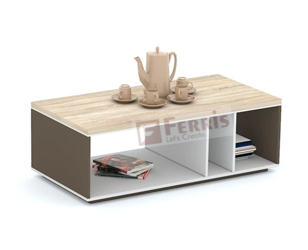 Ferris CENTRE TABLE FP-CT-01 - Teak,White,Black,, 1200x600x450 MM.
