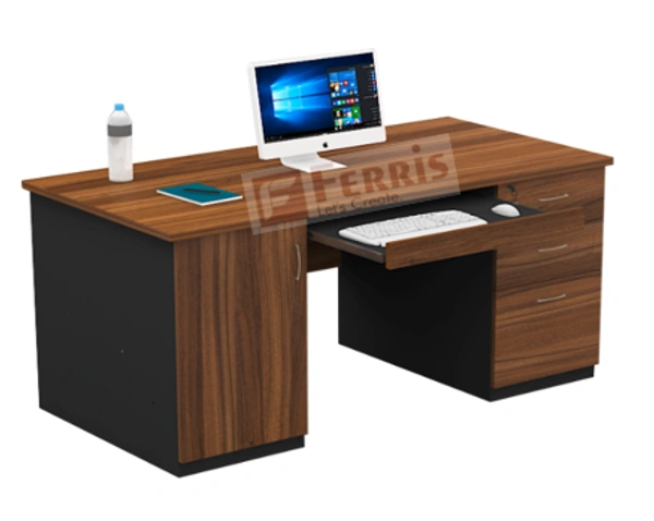 Ferris COMPUTER TABLE PT4-02 - Oak,White,, 900x525x750 MM.