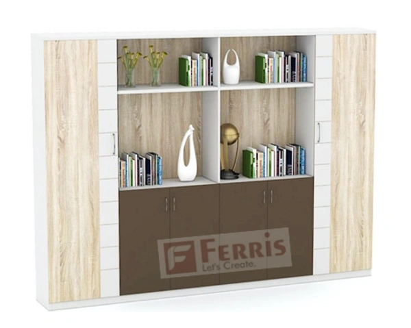 Ferris FULL HEIGHT CABINET FP-FHC-01 - Teak,White,Grey,, 2400x450x1875 MM.