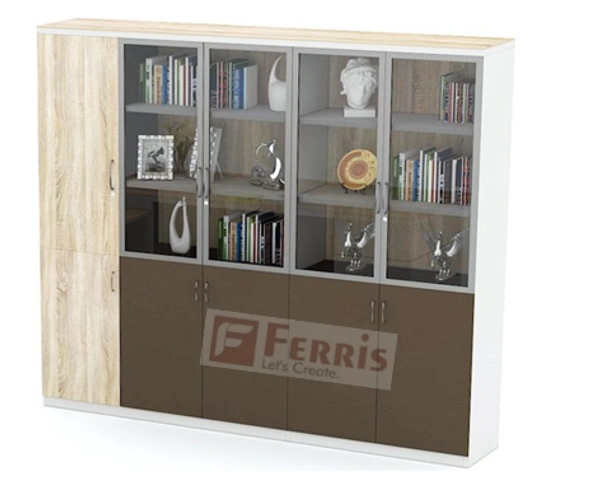 Ferris FULL HEIGHT CABINET FP-FHC-03 - Teak,White,Grey,, 1875x450x1875 MM.