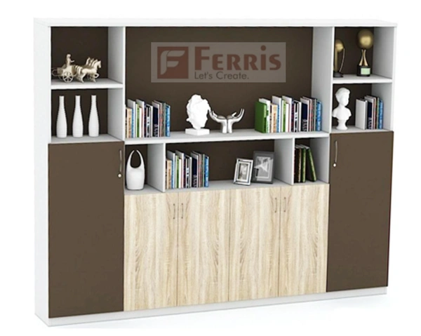 Ferris FULL HEIGHT CABINET FP-FHC-10 - Teak,White,Grey,, 2400x450x1875 MM.