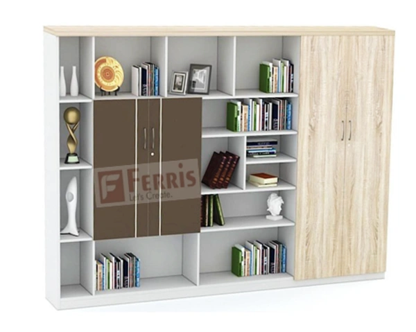 Ferris FULL HEIGHT CABINET FP-FHC-13 - Teak,White,Grey,, 2700x450x1875 MM.