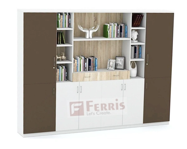 Ferris FULL HEIGHT CABINET FP-FHC-14 - Teak,White,Grey,, 2400x450x1875 MM.