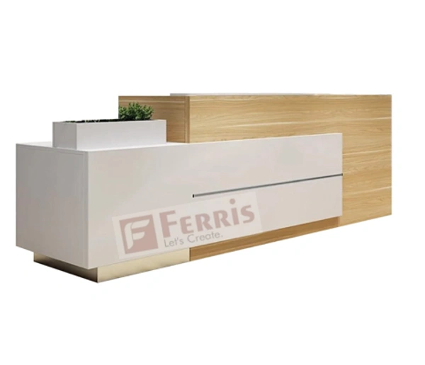 Ferris RECEPTION TABLE FHRD-D-917 - Oak,White,, 2400x636x1050 MM.