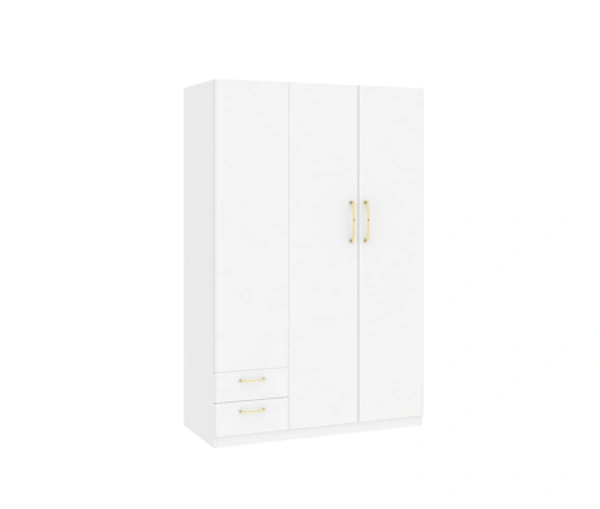 Ferris FULL HEIGHT WARDROBE FHW-08 - Teak,White, 1350x650x2100 MM.