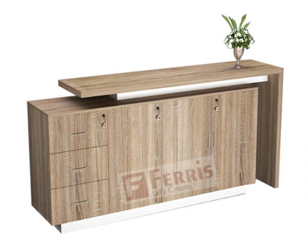 Ferris LOW HEIGHT CABINET PC3-05 - Teak,Grey,, 2050x450x900 MM.