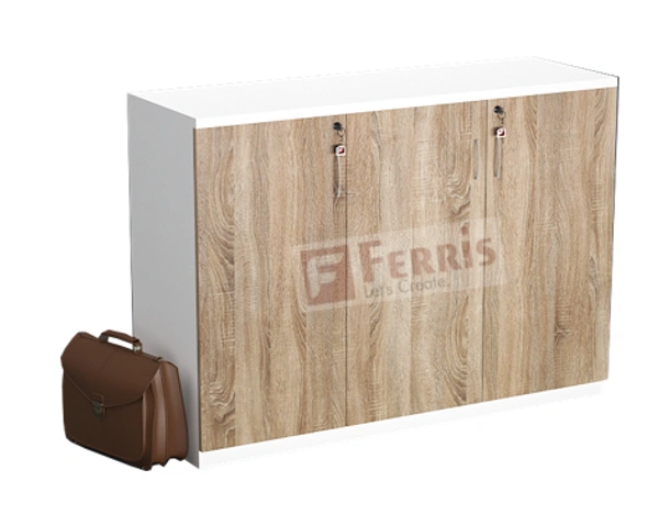 Ferris LOW HEIGHT CABINET PC3-06 - Teak,Grey,, 1500x450x900 MM.
