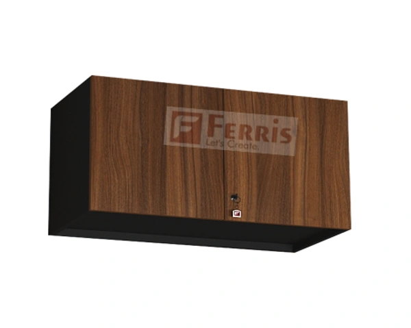 Ferris OVERHEAD CABINET PO1-01 - Teak,Black,, 1200x400x600 MM.