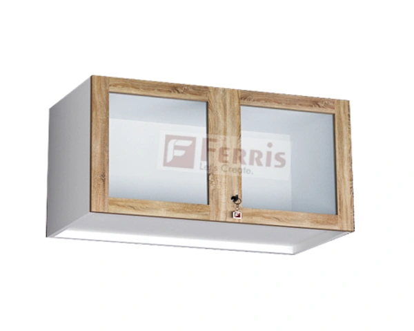 Ferris OVERHEAD CABINET PO1-02 - Oak,White,, 1200x400x600 MM.