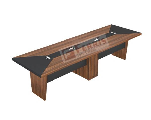 Ferris MEETING TABLE PM1-01 - Teak,Black,, 4800x1500x750 MM.