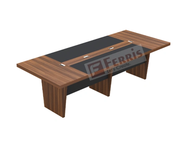 Ferris MEETING TABLE PM1-04 - Teak,Black,, 2700x1200x750 MM.