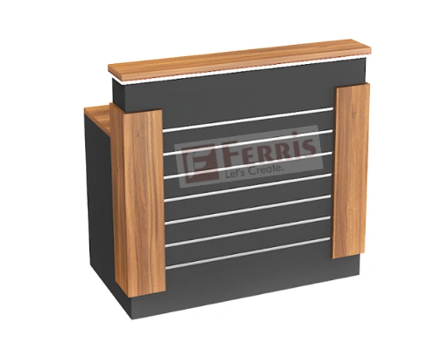 Ferris RECEPTION TABLE PR2-02 - Teak,Grey,, 936x636x1050 MM.