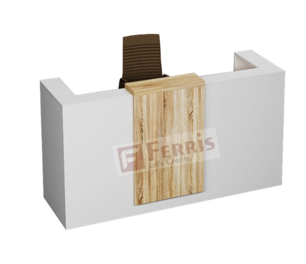 Ferris RECEPTION TABLE PR3-01 - Oak,White,, 2100x650x1050  MM.