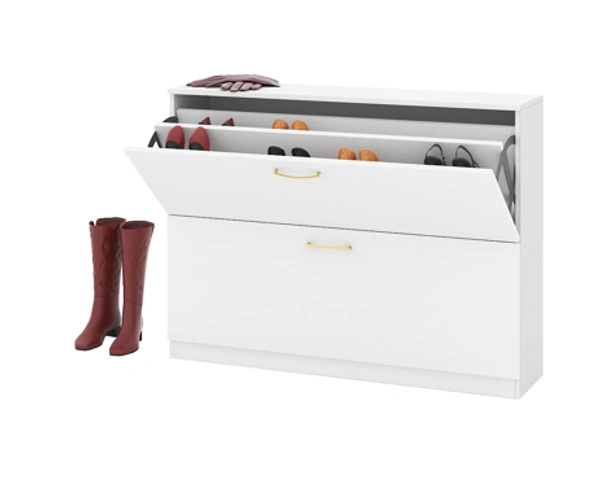 Ferris SHOE RACK SR-01 - White, 1200x300x950 MM.