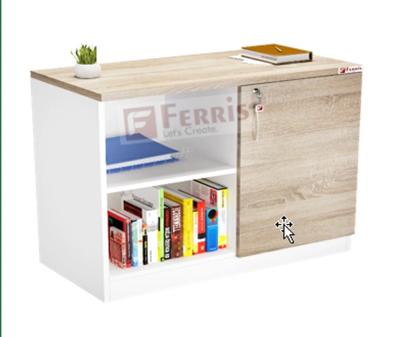 Ferris MOVABLE SIDE RETURN PS1-02 - Oak,White,, 900x450x750 MM.