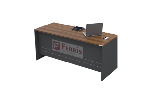Ferris OFFICE TABLE PT2-04 - Teak,Grey,, 1350x600x750 MM.