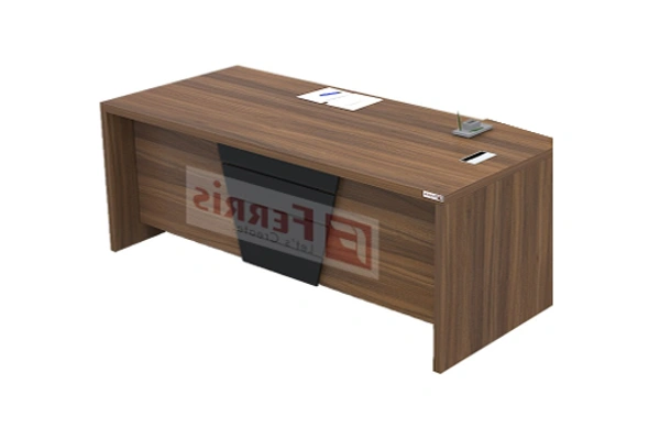 Ferris OFFICE TABLE PT3-02 - Teak,Black,, 1500x750x750 MM.