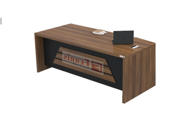 Ferris OFFICE TABLE PT3-03 - Teak,Black,, 1500x750x750 MM.