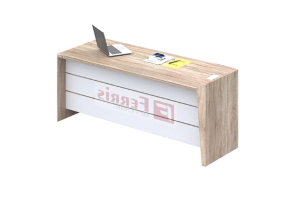 Ferris OFFICE TABLE PT2-01 - Oak,White,, 1817x900x830 MM.