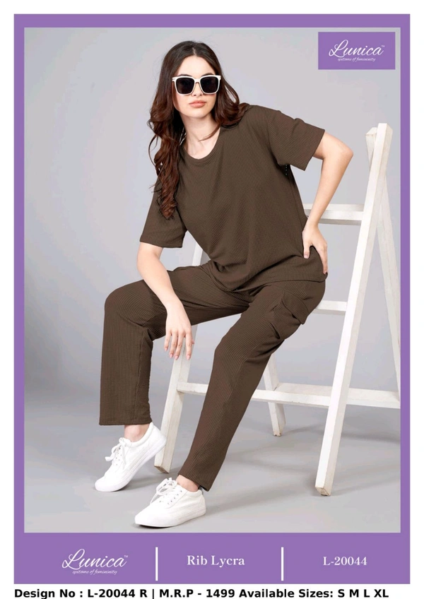RIB KNIT CARGO SET - CADBURY, XL Size