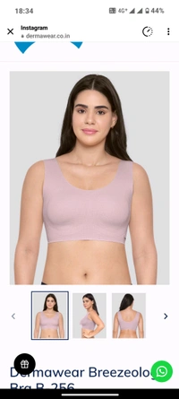 DERMAWEAR® Seamless Bra  #B-256 - WINE, L Size