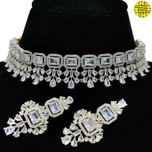 choker cz necklace set hnc 0019a