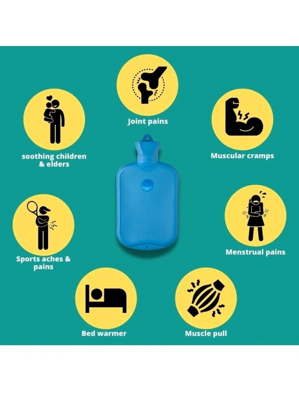 Royal Hot Water Bag & Heating Pad Pain Relief 2 Ltr (Blue) (Red) (Green)