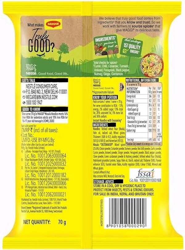 Maggi 2 Minutes Masala Noodles 