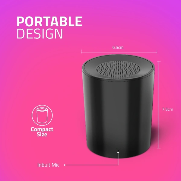 Artis BT-08 Black Bluetooth Speaker - Black, small