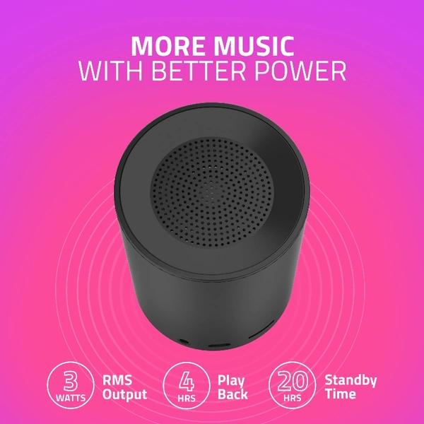 Artis BT-08 Black Bluetooth Speaker - Black, small