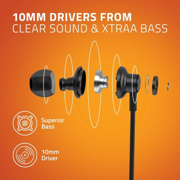 Artis E600M Earphone With Mic - Black, small