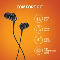 Artis E600M Earphone With Mic - Black, small