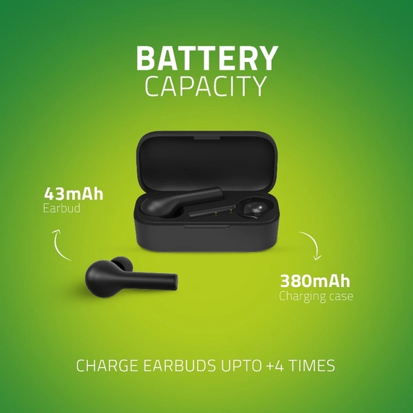 BE110M TWS Earbuds - Black, Small