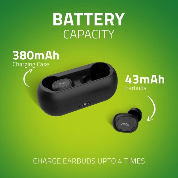 BE810M TWS Earbuds - Black, Small