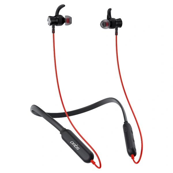 BE930M Sports Bluetooth Wireless Neckband Earphone - Black & Red, Small