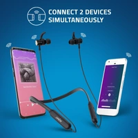 BE930M Sports Bluetooth Wireless Neckband Earphone - Black & Red, Small