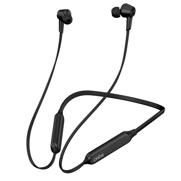 BE990M Sports Bluetooth Wireless Neckband Earphone With Active Noise Cancellation - Black, Small