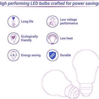 Kengvo LED BULB 9 WATT PACK OF 20 PCS - COOL WHITE, MEDIUM