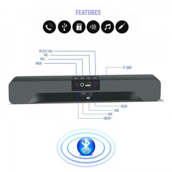 SP-70 Bluetooth/Wireless Speakers - Black, medium