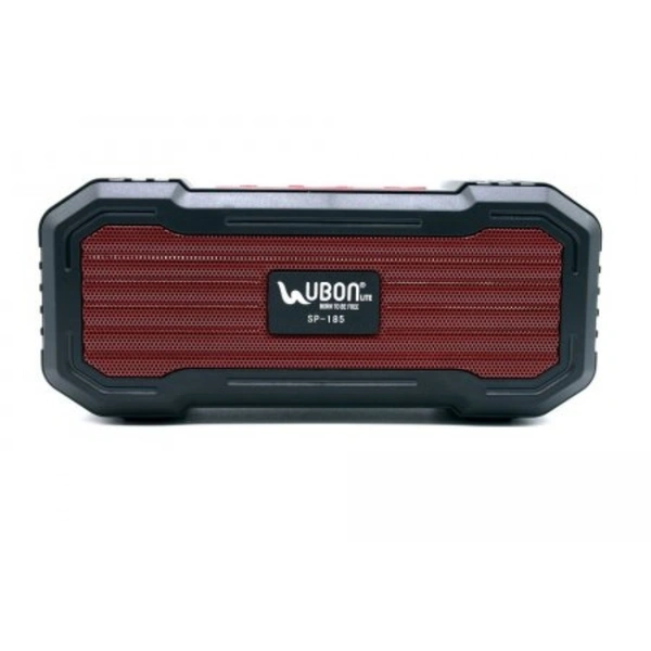 SP-185 Portable Wireless Bluetooth Speaker | Built-in Fm/Usb/TF-card Player - Red, Medium