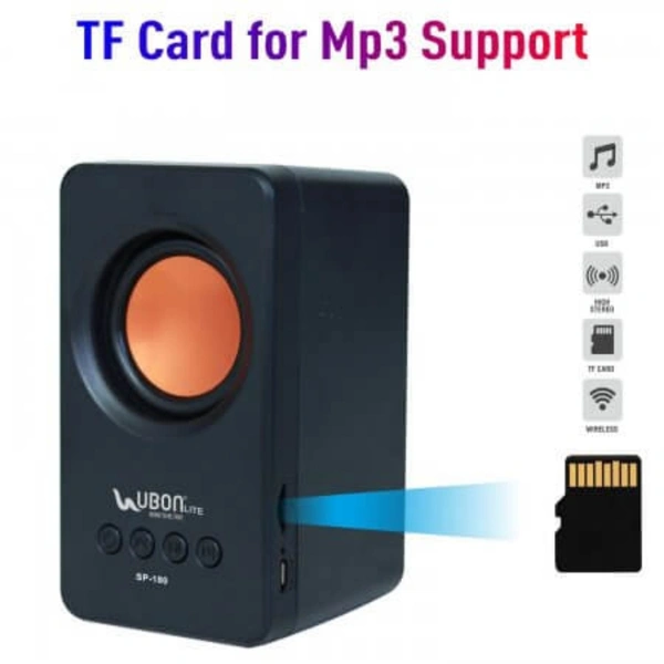 SP-180 Wireless Portable Speaker - Black, Medium